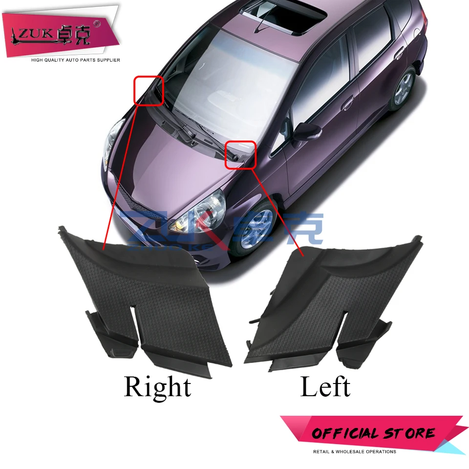 Крышка шарнира капота двигателя ZUK для HONDA FIT JAZZ GD1 GD3 2003-2008 хэтчбек LHD крышка капота 74212-SAA-G00 74222-SAA-G00