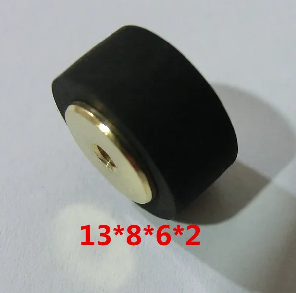 

1pc 13x8x6x2mm 10x8x6x2mm copper core pressure pinch roller tape audio recorder cassette deck Audio Belt Pulley