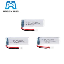 3.7V 500mAh 721855 Lipo Battery For Eachine E50S E50 T37 H37H07 For Wltoys V930 V977 V988 RC Helicopter Drone Spare Part