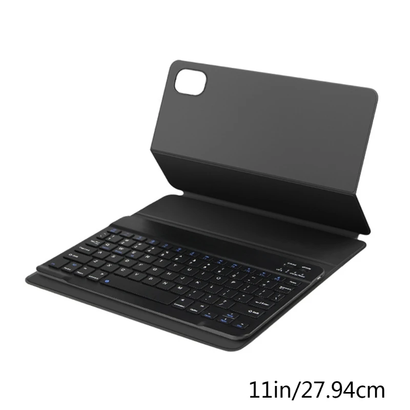 キーボードケースxiaomi miパッド5pro/miパッド5タブレットbluetooth対応ワイヤレスキーボードw/タッチパッド & レザーカバー