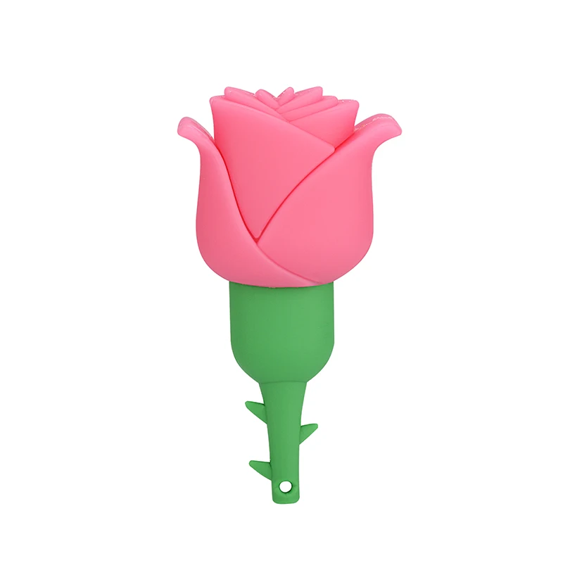 Pendrive Rose USB Flash Drive 32GB 16GB Lovely Cartoon 64GB Pen Drive 8GB 4GB 128MB Memory Stick USB 2.0 Gift