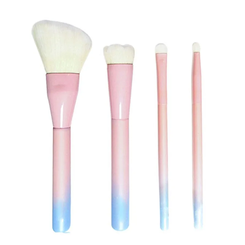 4pcs Cosmatic Makeup Brush Set Foundation Bb Cream Loose Power Blusher Eye Shadow Brush Face Powder Blush Cheek Tool Sale