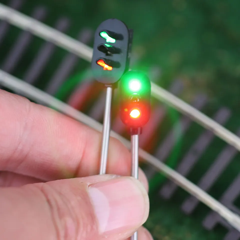 LOLPALONE 3 Feux De Circulation HO – Circuit Imprimé 5-6V, échelle 1:87, Pour Train Miniature Et Diorama