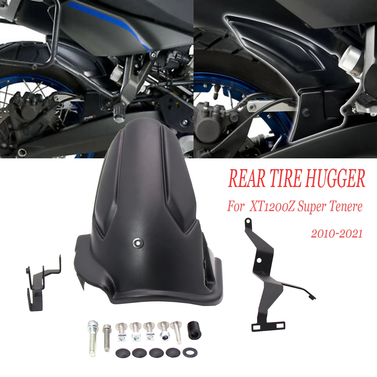 Motorcycle Rear Fender Guard Rear Tire Hugger Mudguard Fitting kit For Yamaha XT 1200 Z XT1200Z Super Tenere 2010-2021 2020 2019