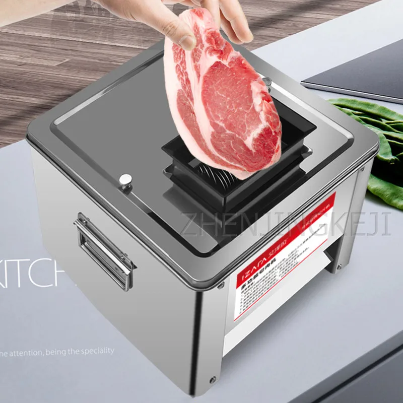 Commercial Meat Cutter Stainless Steel Electric Cut Cattle Sheep Roulade Fully Automatic Minced Meat Shredded Diced Cutting Tool