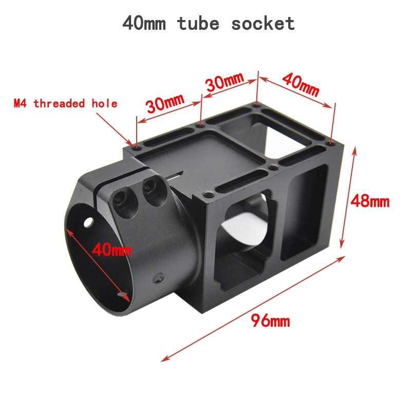 Plant Protection UAV 4035/30mm Aluminum Alloy Metal Tube Base  Carbon Fiber Arm Folding Pipe Clamp