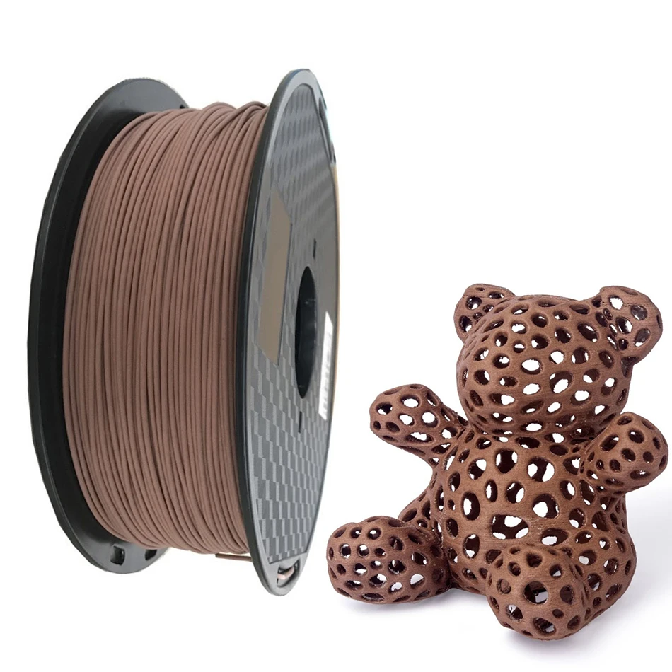 Drewno PLA Filament 1.75mm filamenty drukarki 3D nietoksyczny 500g/250g/1kg materiały sublimacyjne drewniany efekt materiały do drukowania 3D