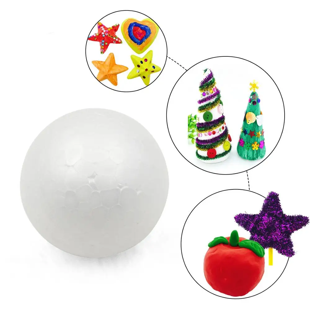 New XMAS Party Polystyrene Styrofoam Foam Ball Round DIY Accessory Handmade For Party celebration Decorations Craft DIY All Size