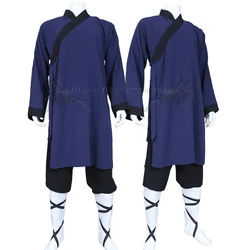 25 Colors Shaolin Monk Kung fu Uniform Buddhist Robe Tai chi Suit Martial arts Wing Chun Clothes Soft Linen Custom Service