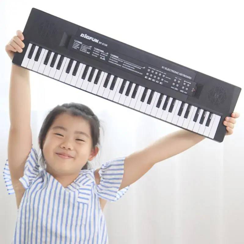 Electronic Keyboard Piano 37/54/61 Keys Digital Music Key Board Microphone Children Gift Musical Enlightenment Electronic Organ