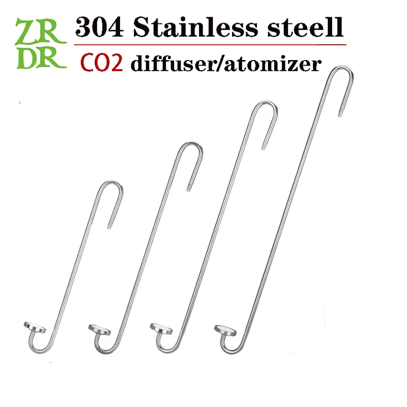 ZRDR Aquarium CO2-Diffusor, Zerstäuber aus Edelstahl, Keramikscheibenraffinierer, verwendet für Zubehör für das Wachstum von Wasserpflanzen – Detail 2