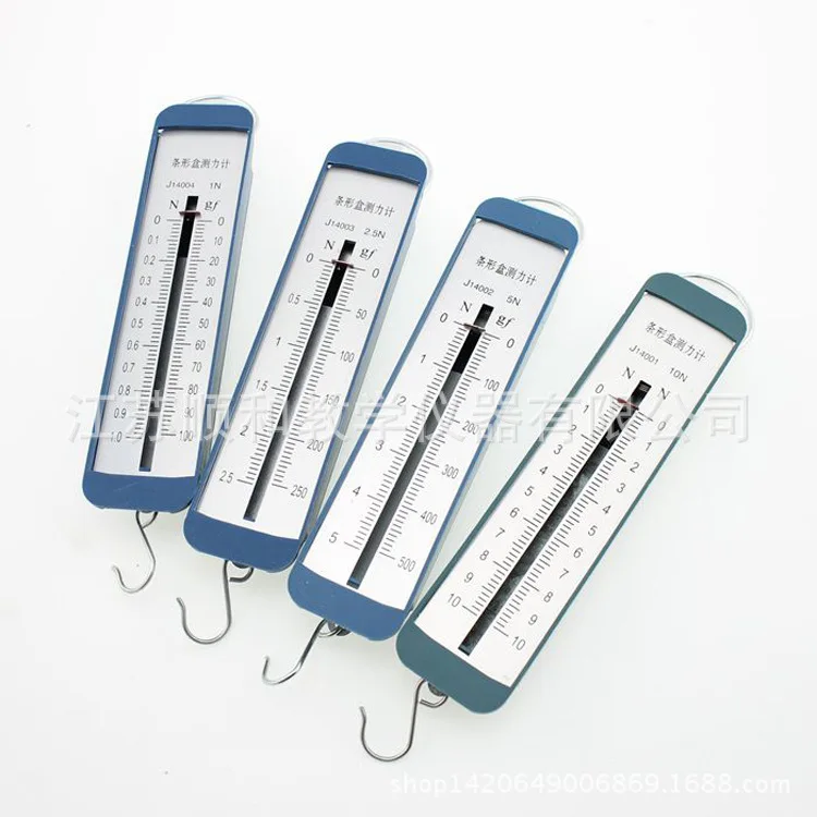 10pcs/bag 1N 2.5N 5N 10N Spring Dynamometer Balance Physics Experiments Newton Spring Balance Bar Gauges Teaching Aids