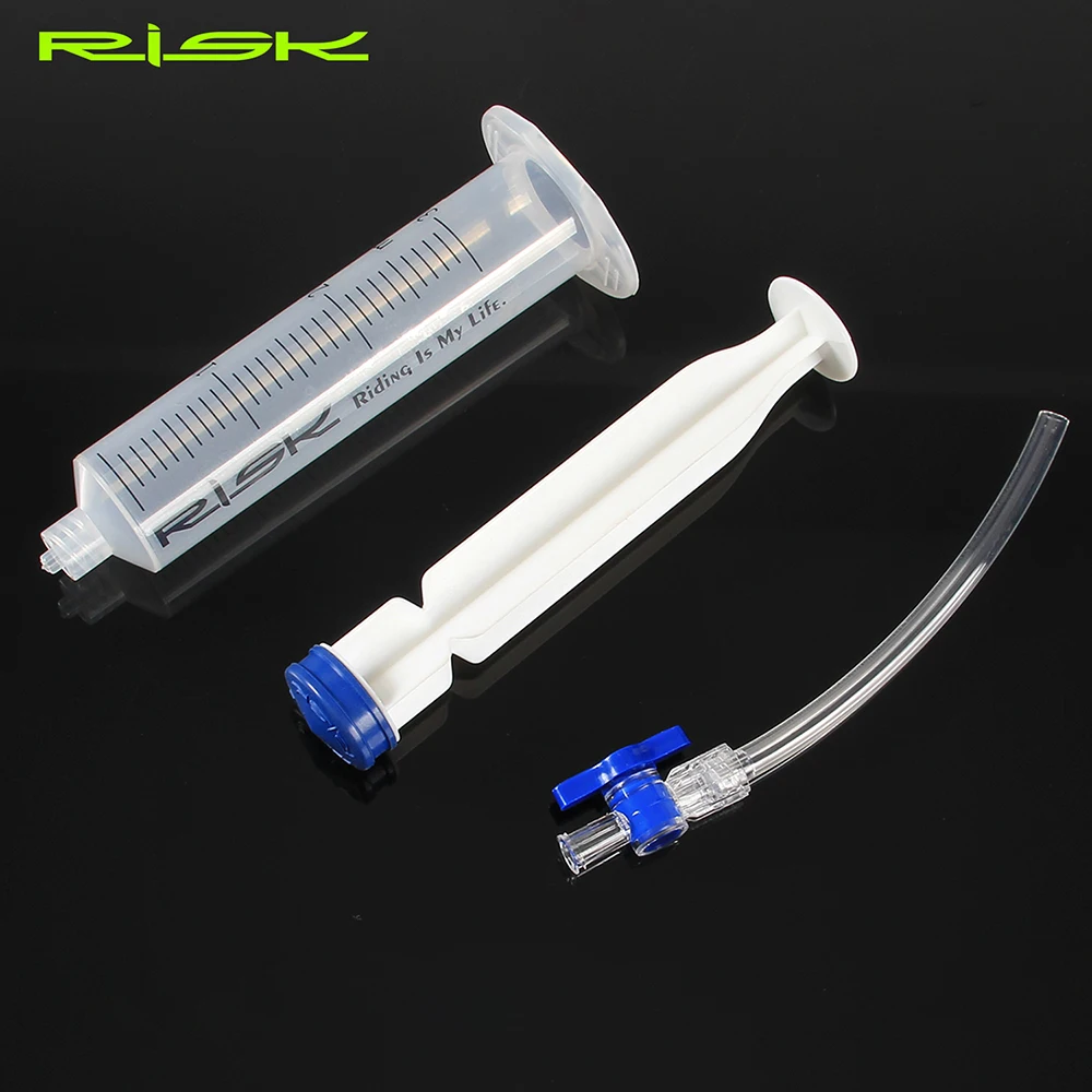 RISK Bicycle Brake Bleed Tool Syringe With on/off MTB Bike Hydraulic Disc Brake Oil Bleed Syringe Tool for SHIMANO Brake System