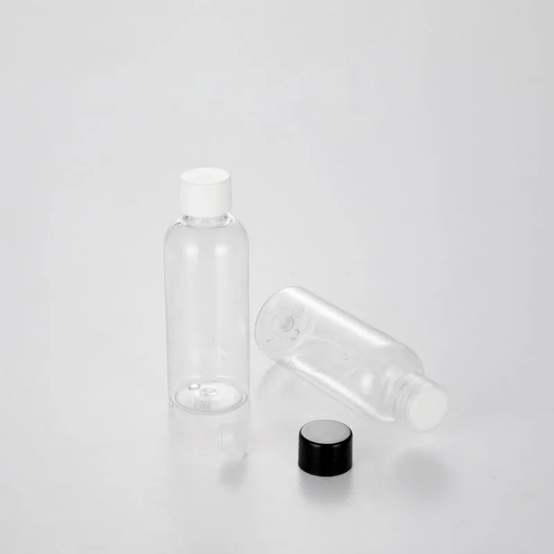 BEAUTY MISSION 80ml 48Pcs Clear Plastic Makeup Water Bottle, Empty Toner Screw Cap Container, Refillable Lotion Bottle