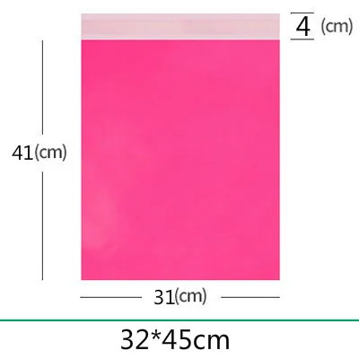 Roze koerierstassen Groot formaat matte opbergzakken Waterdichte tas Zelfsluitend PE-materiaal Envelop Mailer Post Mailing Pack Bags