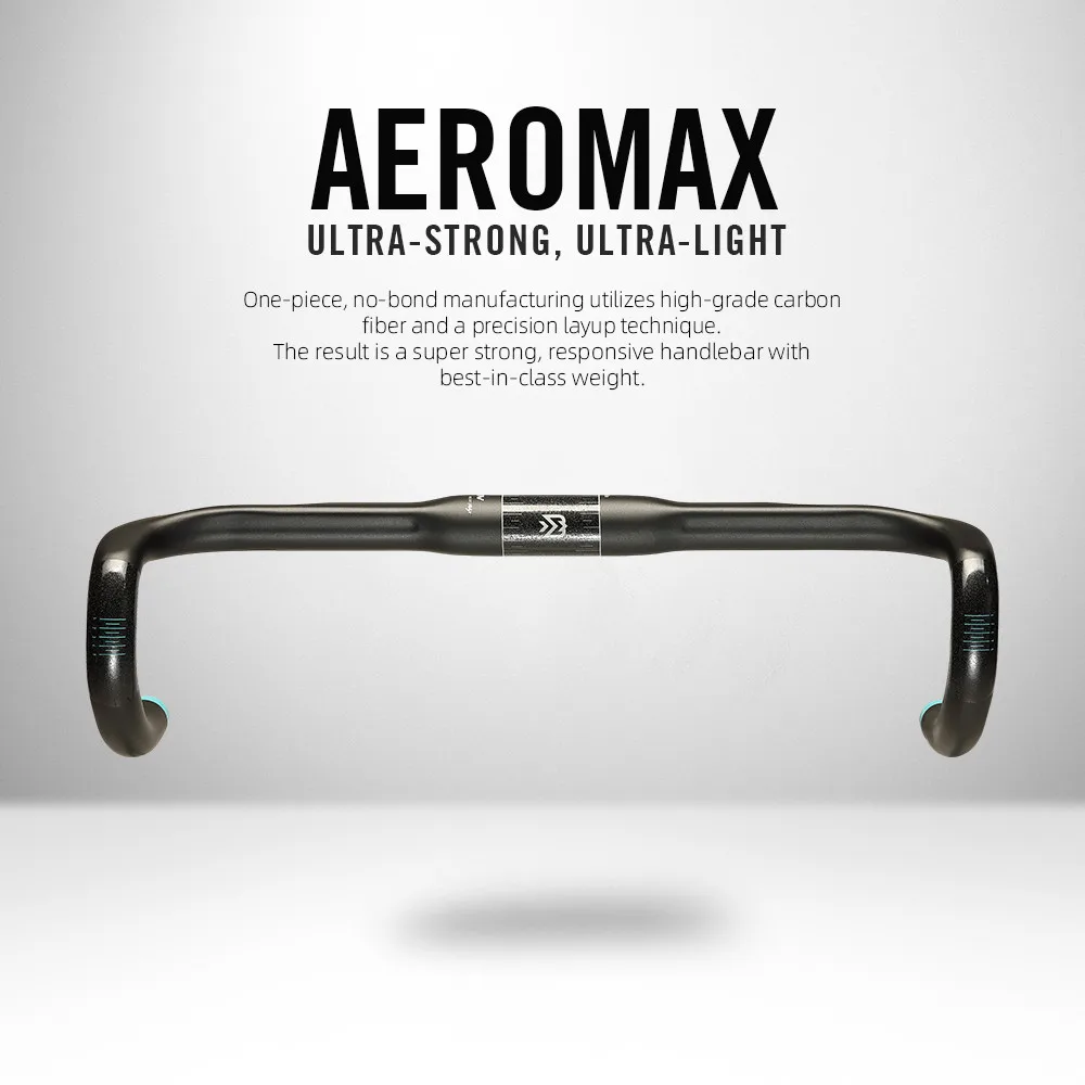 

NEW RYET AEROMAX Carbon Handlebar Drop Bar FOR Bicycle Grips Road Bike 31.8MM 400/420/440/460 Stem Parts Accessories