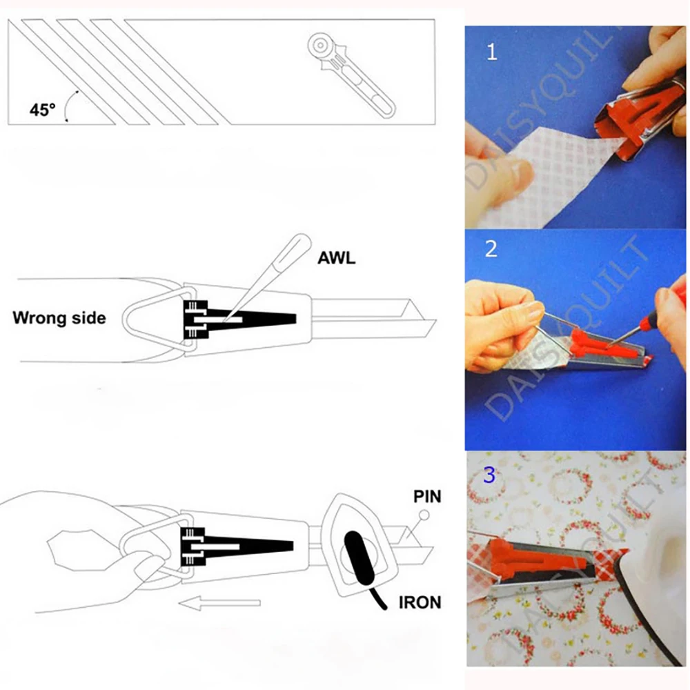 Urządzenie do pakowania Chainho, obszywania i krawędzi, urządzenie do produkcji taśm, DIY przyrządy do szycia i akcesoria, 5 specyfikacji: