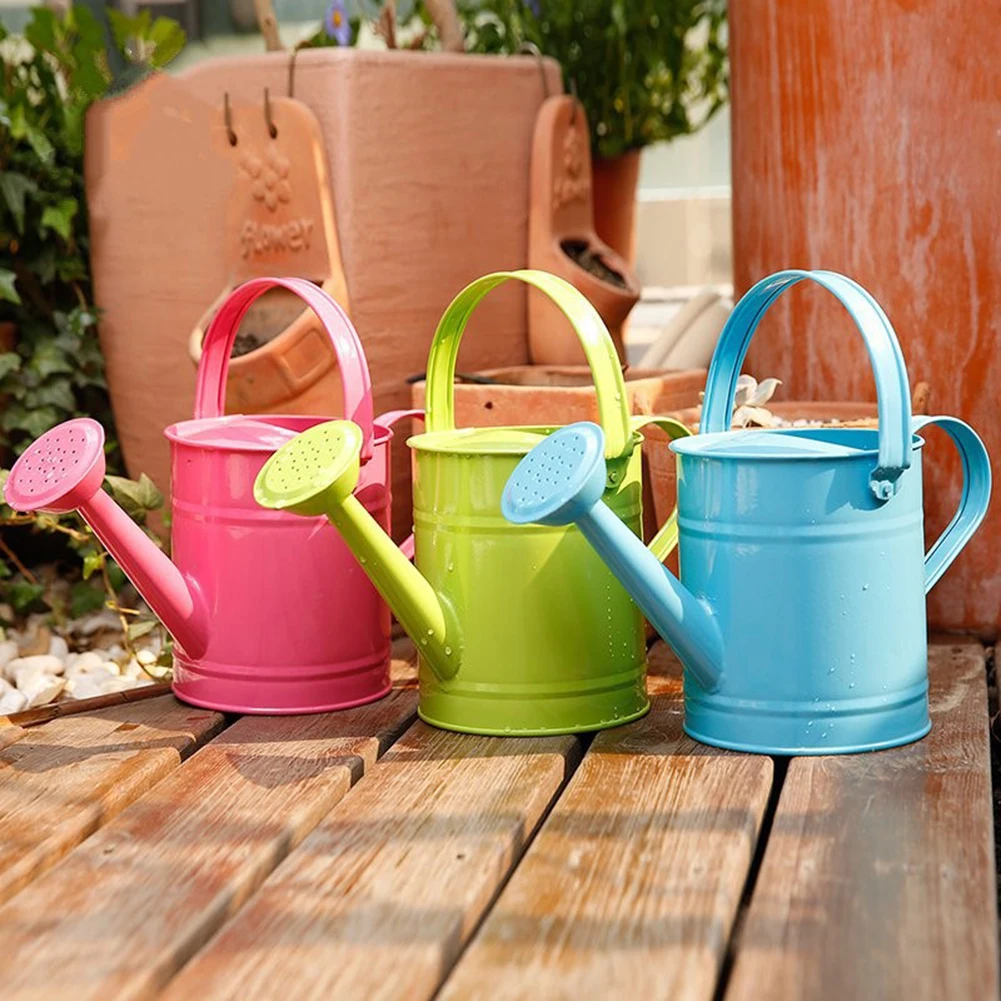 1.5L Iron Watering Can Home Bonsai Plant Shower Tool Gardening Water Pot Sprinkled Kettle Garden Irrigation Spray Bottle