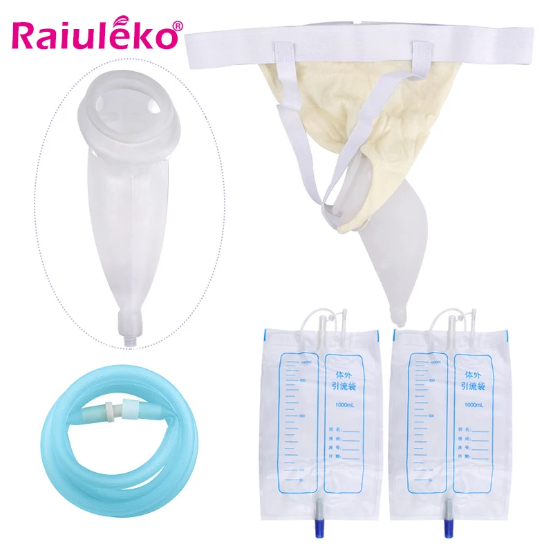 Adult Urinary Incontinence Toilet Male Female Atrophy Elderly Urine Bag Urine Collector Urinal Pee Holder Bag Catheter 1000ml