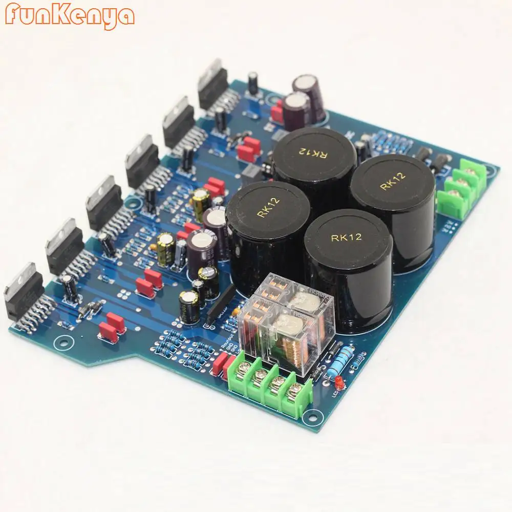 TDA7293 Triple Parallel HiFi Audiophile Power Amplifier Board 150W Pure Final High Power Bile Flavor Super