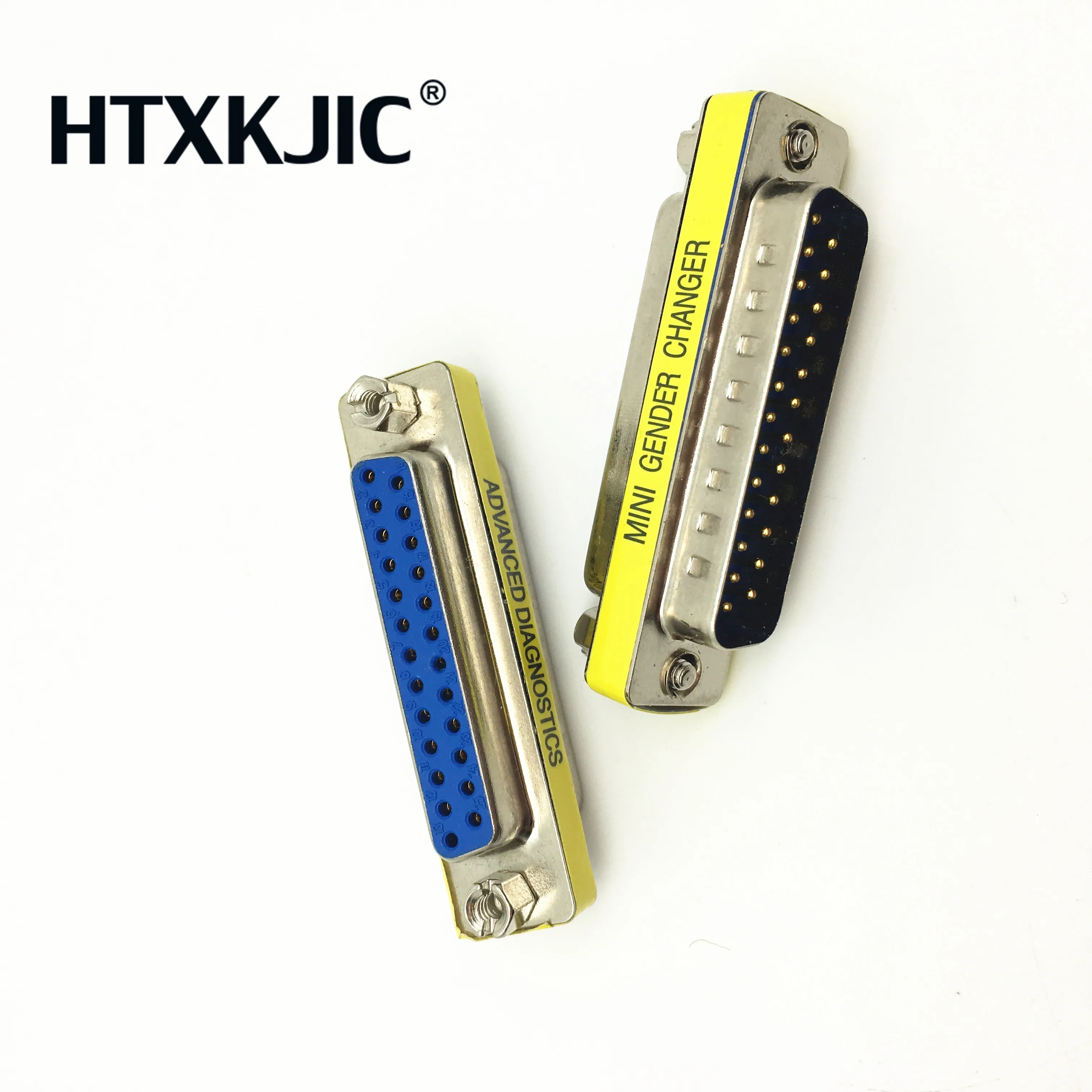 Cabo serial embutido para db25, adaptador de 25 pinos, para homens, conectado, para fêmea, db25 m, f