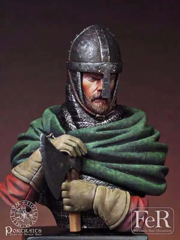 1/16 Resin Bust Hastings Ancient War Movie Character GK White Model Figure