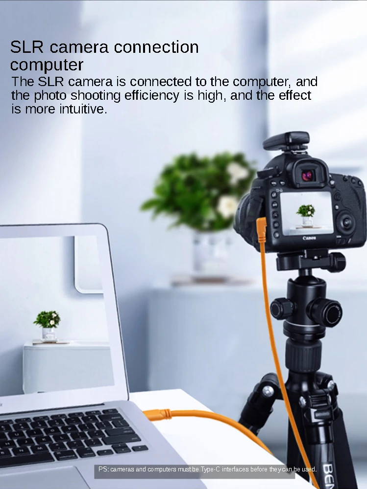 USB C type-c to type-c camera cable 3m 5m 8m for cannon EOS R RP SONY a7m3 R3 A7R4 Tethered shooting line camera to computer