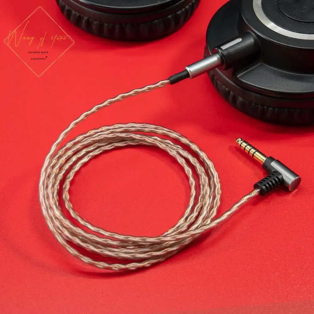 

4.4mm 3.5mm 2.5mm BALANCED Audio Cable For Audio Technica ATH M50x M40x M70x M60X Headphone Dj Headset