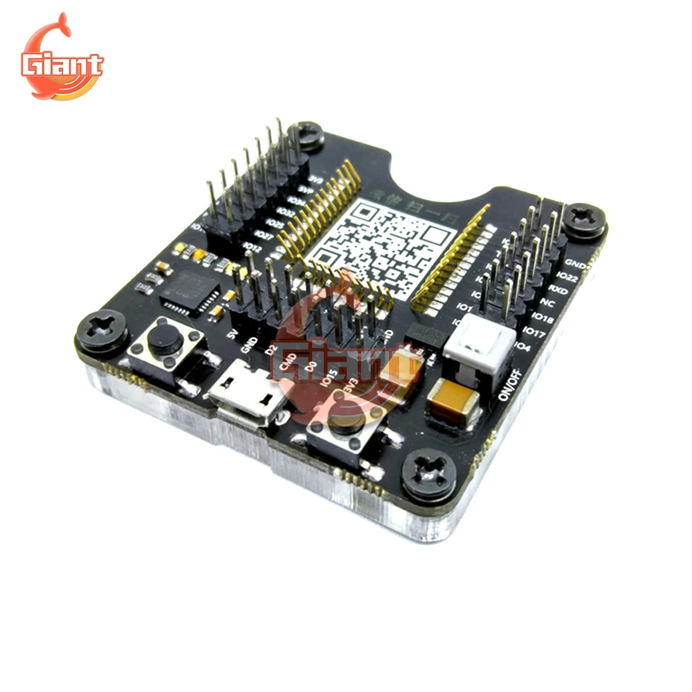 

Min System Development Board ESP-WROOM-32 Test Board Programming Fixture ESP32 Burning Fixture Tool for ESP-WROOM-32D