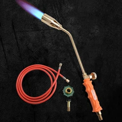 Multifunctional Liquefied Gas Torch Blowtorch Spray Gun Single/Double Switch Stainless Steel High Temperature Heating Torch