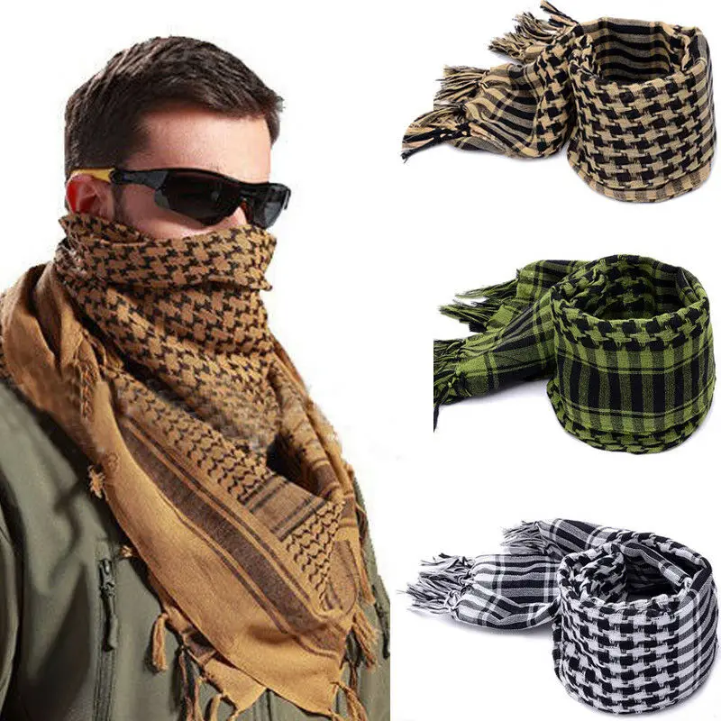 Handsome Arafat-bufanda árabe para hombre, chal de Keffiyeh, Kafiya, militar, ligera, Shemagh palestina, bufanda a rayas con borlas, suave y cálida