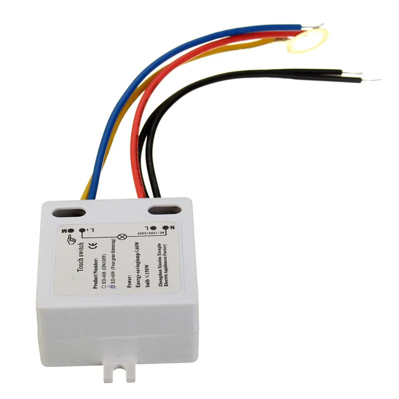 LED Dimmer Sensor Switch TY-8002 Home Touch Light Switch Off Touch Control Desk Panel Lamp Sensor Dimmer For Bulbs  220V