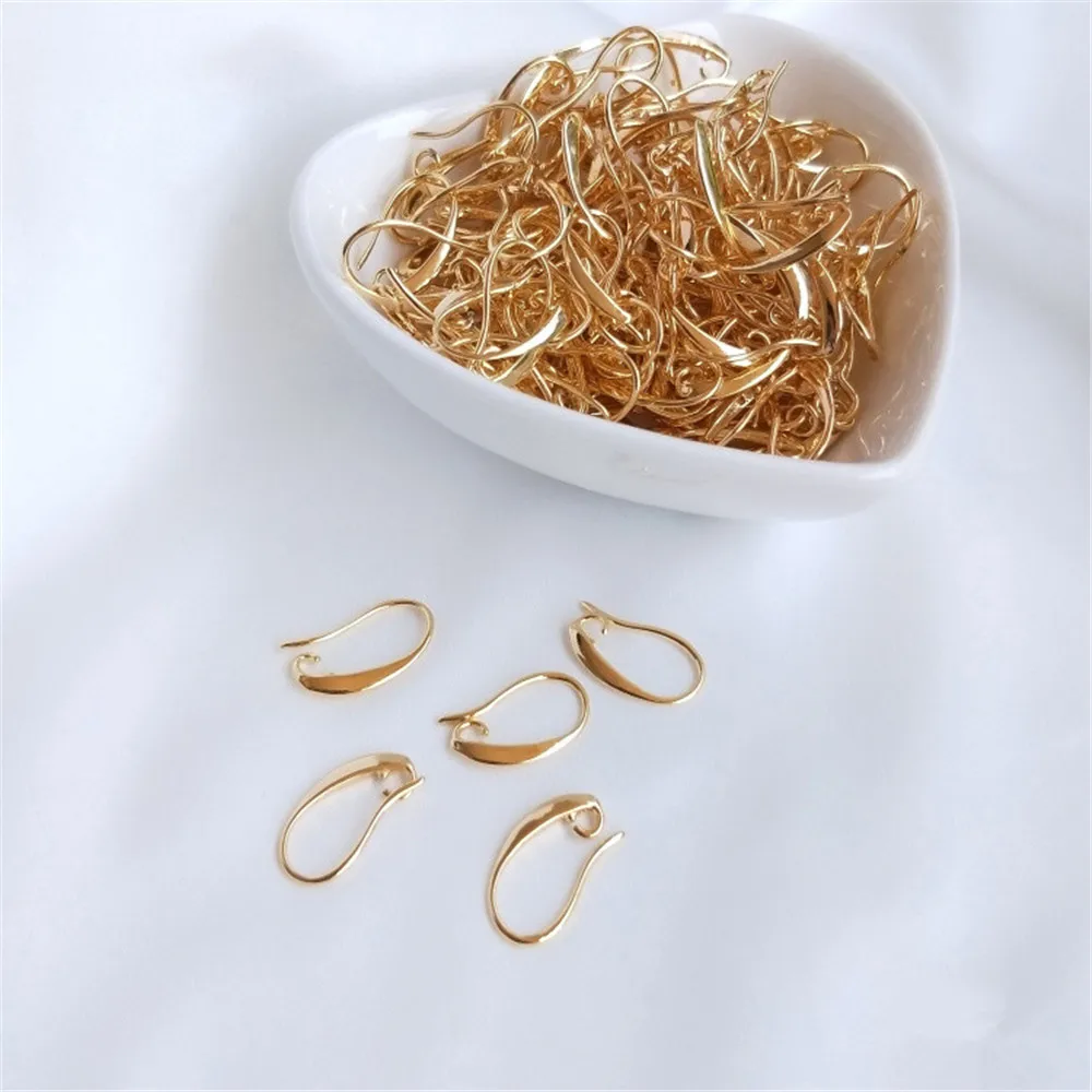 14K Gold Plated Ear hook Hand diy simple ear hook accessories hand made semi-finished materials