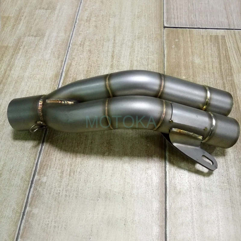 

Universal Motorcycle Modified Slip On 51mm Exhaust Pipe Kawasaki Z800 Z900 ER6N Z400 Z650 Dual Nose Tip Silencer Moto Muffler