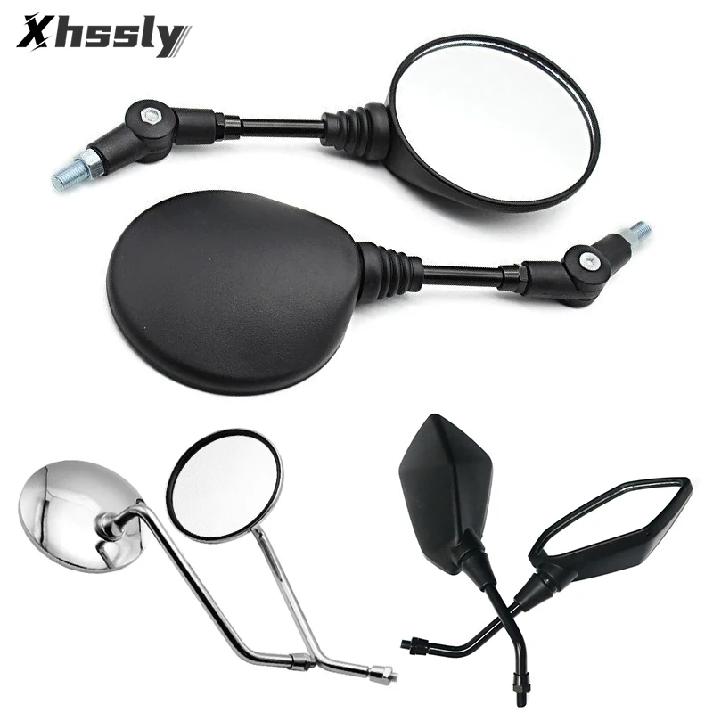 Motorcycle Mirror Scooter Rearview Mirrors Side Mirror For YAMAHA Aerox 50 Fz6S R1 2012 R1 2015 Xmax 125 Neos Pw 50 Mt 09 Tracer