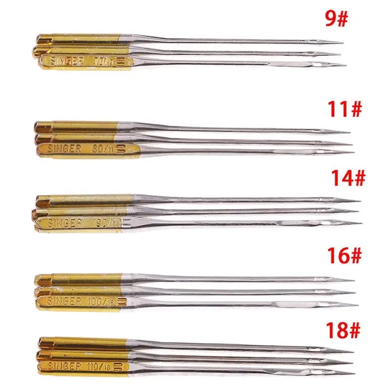 10pcs Domestic Sewing Machine Needles 5 sizes 9 11 14 16 &18 Universal Needle For Singer Brother Toyota Janome 5BB5839