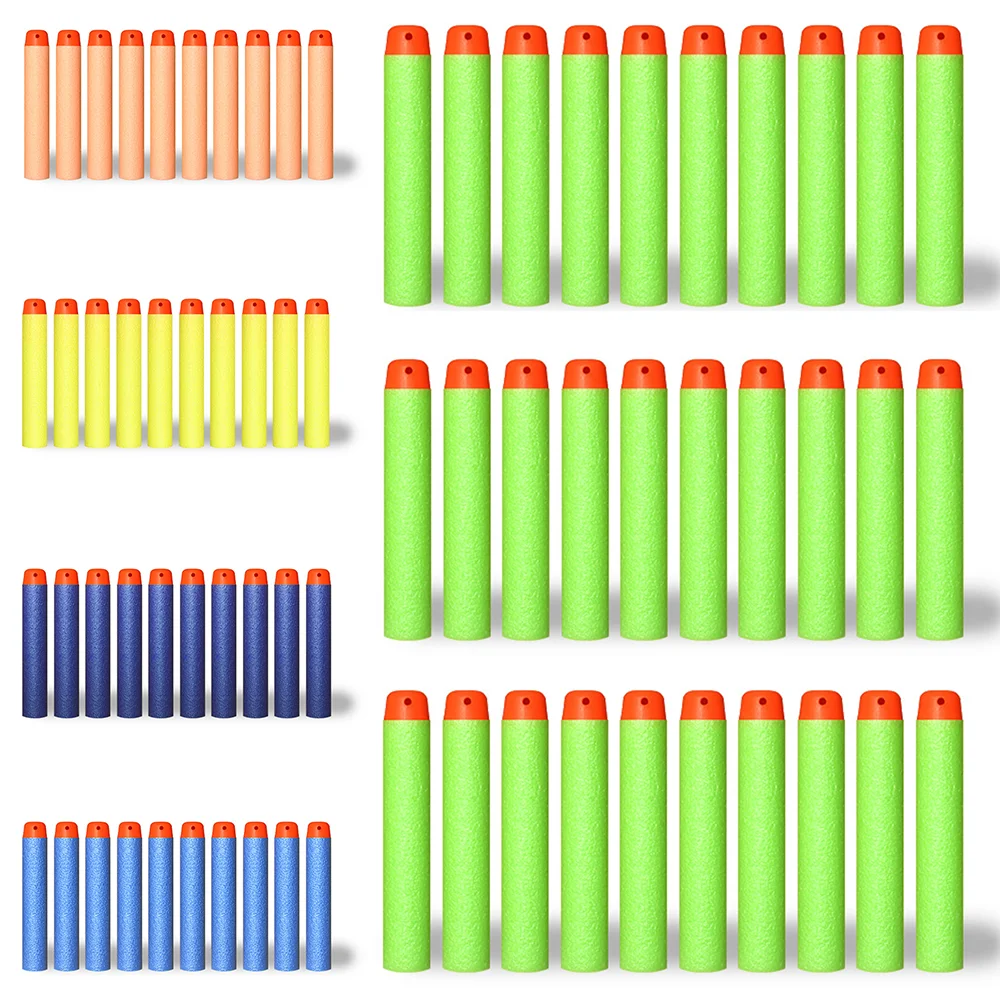 7.2CM Refill Darts Bullets Hollow With Holes Bullet Soft Bullet For Nerf Toy Gun Matching Bullet EVA Foam Soft Bullet