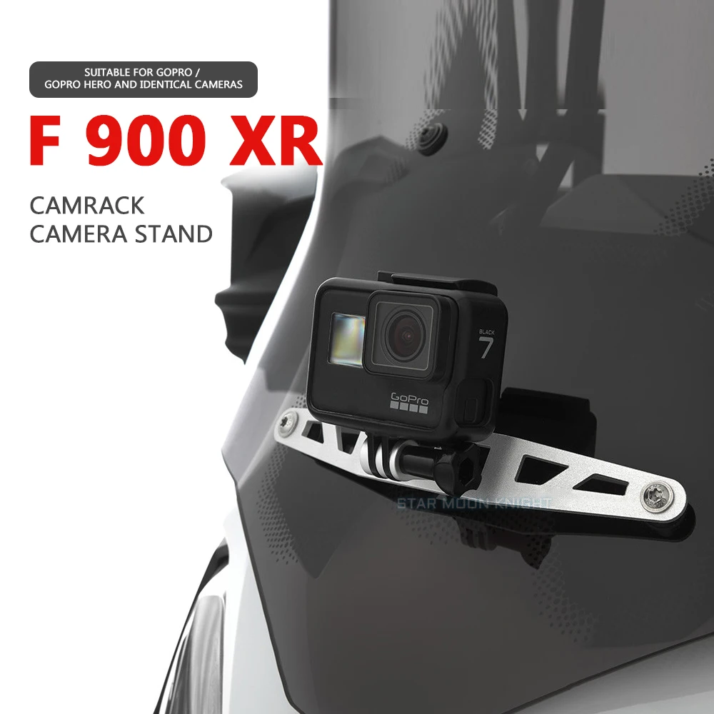 

Motorcycle Holder Cam Camera Driving Recorder Bracket Front Camera Mount CamRack For BMW F900XR F 900 XR 2020 - 2021