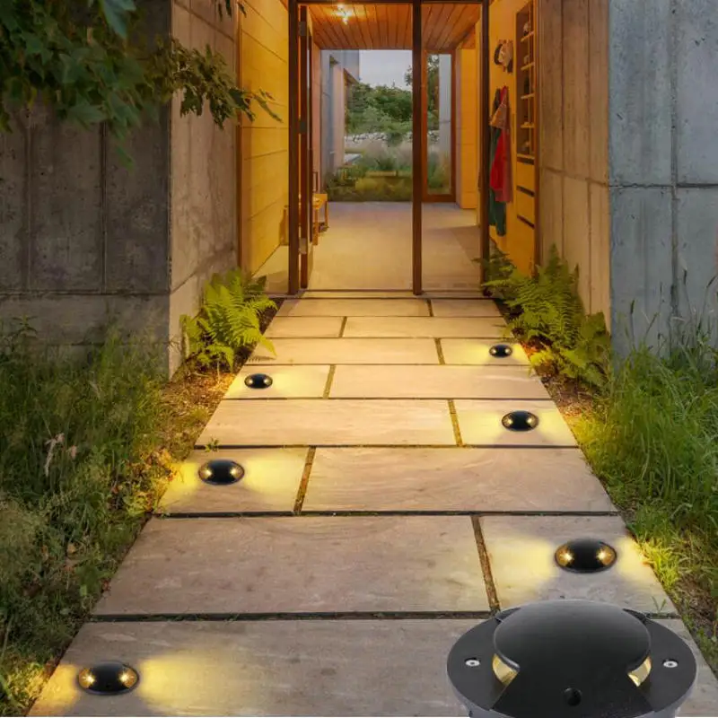 Imagem -05 - Outdoor Recessed Step Underground Light Garden Spot Landscape Lighting Path Buried Yard Lamp Spotlight 18w