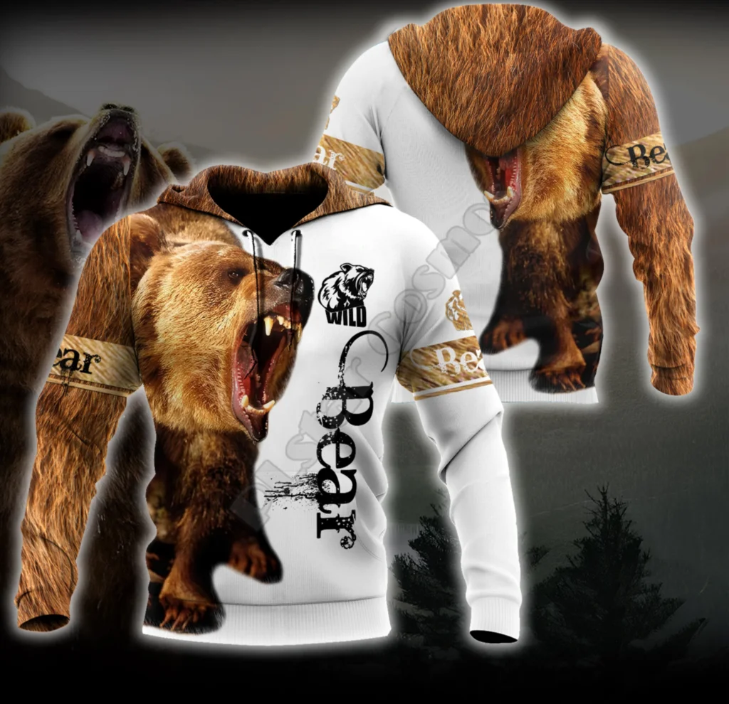 

Animal Bear 3D Printed Hoodies Harajuku Fashion Sweatshirt Women Men Casual Pullover sudadera hombre 04