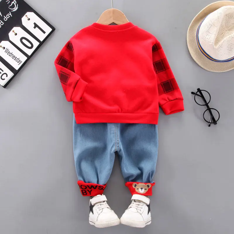 2021 NEW Kids T-shirt Pants 2Pcs Suits Toddler Tracksuits Children Boys Girls Cartoon Style Clothing Sets Kids Clothes Toddler