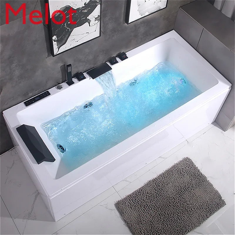 High-End Smart Surfing Massage Bathtub Acrylic Household Small Bath Adult Constant Temperature Large Bathtub