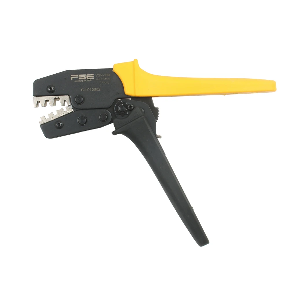 As abas e os receptáculos não isolados que friso ferramentas alicates bondes braçadeira do tipo da elevada precisão VSN-03B 0.5-6mm2 20-10awg