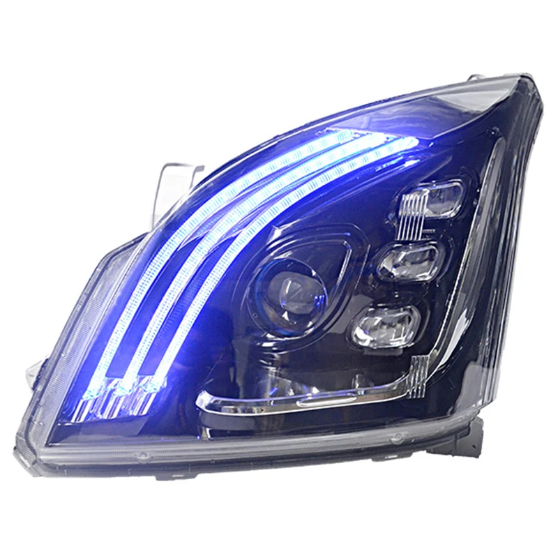 Car modified LED lens headlight assembly Streamer turn signal for Toyota Prado fj120 lc120 2700 2003 2004 2005 2006 2007 2008