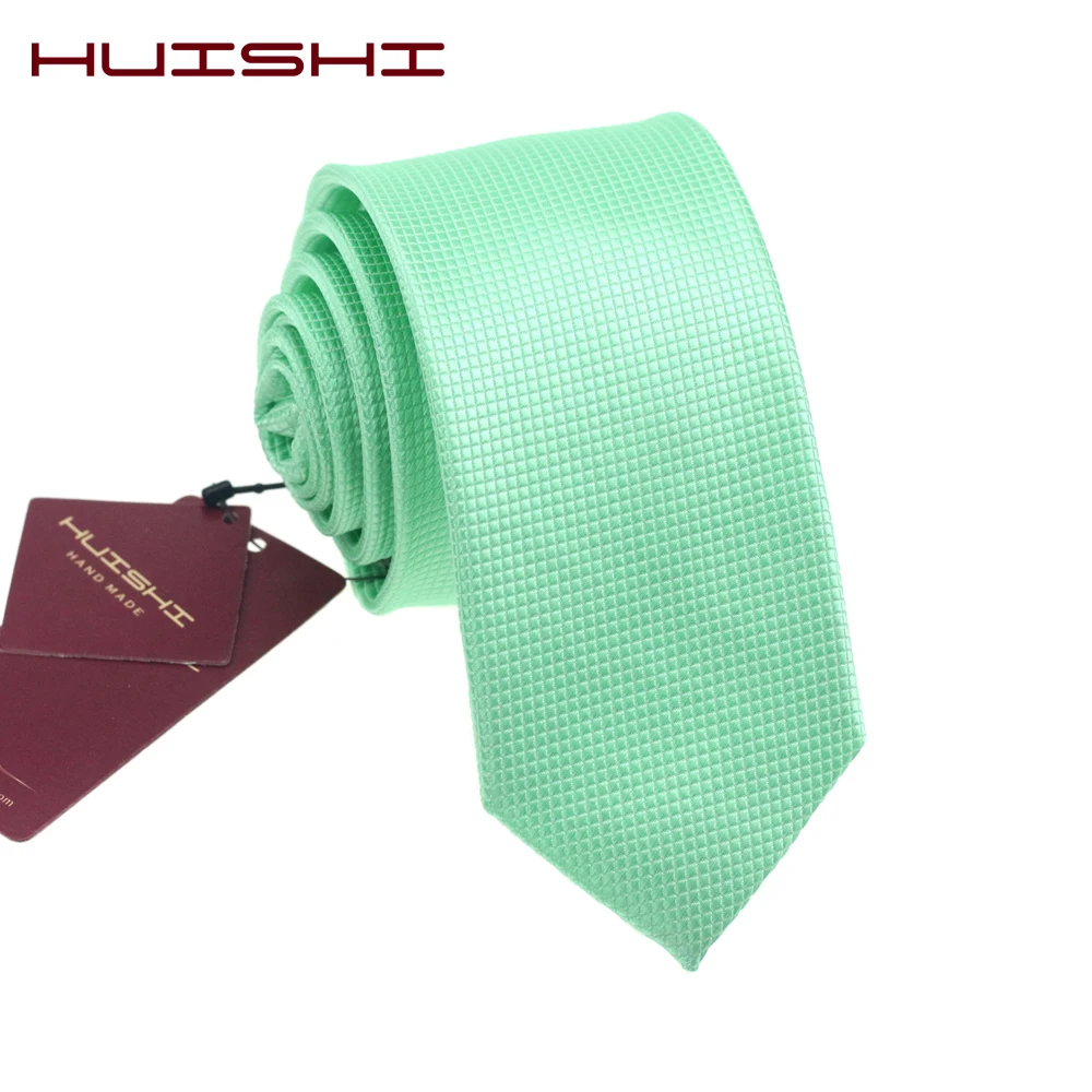 Mint Green Solid Color Necktie Unisex Vintage Formal Male Tie Knot Banquet Green POLO Shirt Men Neck Tie Wedding 100% Waterproof