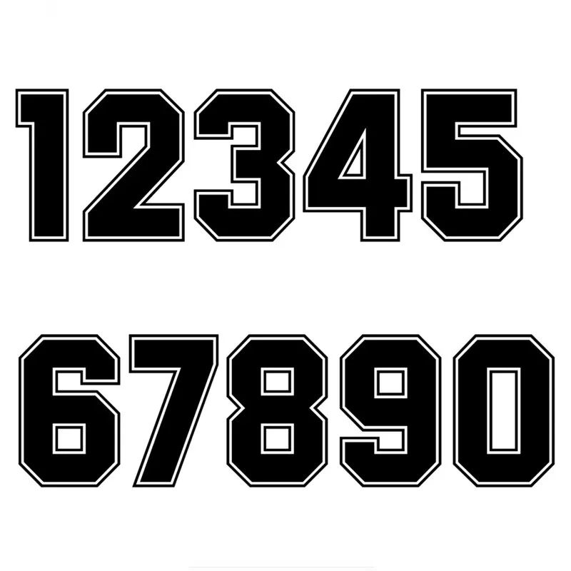 

A1111 # номера 0123456789 шлем гоночный виниловые наклейки аксессуары для мотоциклов наклейка