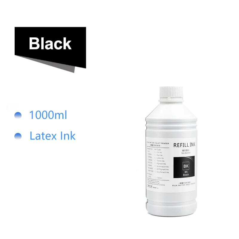 1000ml/Bottle Original Latex Ink For HP 831 For HP Latex 110 300 310 315 330 335 360 365 370 560 570 Inkjet Printer Latex Ink