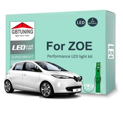 10 sztuk oświetlenie wnętrza LED zestaw żarówek dla Renault ZOE ZE 2013 2014 2015 2016 2017 2018 samochodów LED czytanie Dome Trunk lampa Canbus 100%