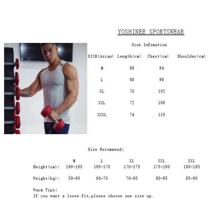 Männer Tank Top Mesh Atmungsaktive Workout Basketball EIN Hemd Bodybuilding Crop Top Singulett Männer Gym Kleidung – Detail 1