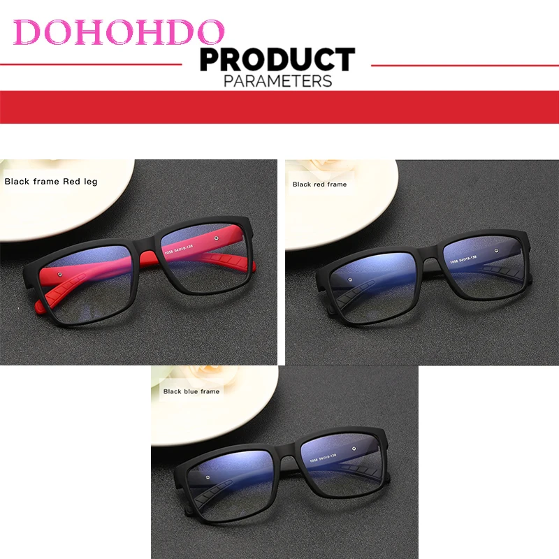 2021 Anti Blue Light Glasses Blocking Filter Reduces Glasses Men Black Blue Square Spectacle Frame Computer Glasses For Women